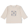Jongens Longsleeve - Breakfast Buddy van Feetje in de kleur Creme in maat 62.