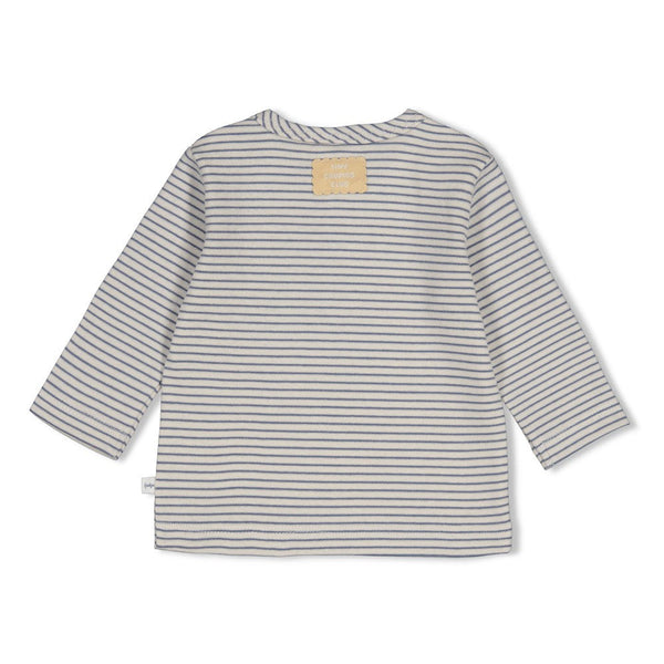 Feetje Longsleeve rib met streep - Breakfast Buddy