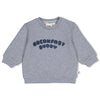 Jongens Sweater - Breakfast Buddy van Feetje in de kleur Blauw melange in maat 62.