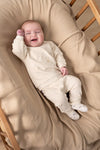 Unisexs Sweater - Over the Moon for You van Feetje in de kleur Offwhite melange in maat 62.