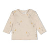 Unisexs Longsleeve AOP - Over the Moon for You van Feetje in de kleur Offwhite melange in maat 62.