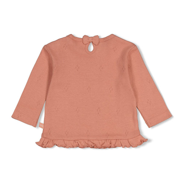 Feetje Longsleeve pointelle rib - Fall in Love