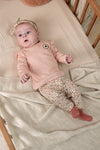 Meisjes Longsleeve rib - Fall in Love van Feetje in de kleur Roze melange in maat 62.