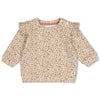 Meisjes Sweater AOP - Fall in Love van Feetje in de kleur Offwhite in maat 62.