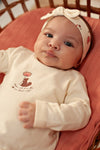Meisjes Longsleeve - Forest Garden van Feetje in de kleur Offwhite in maat 86.