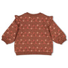 Meisjes Sweater AOP relaxed fit - Forest Garden van Feetje in de kleur Bruin in maat 86.