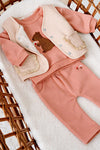 Meisjes Sweater oversized - Forest Garden van Feetje in de kleur Roze in maat 86.