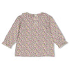 Meisjes Longsleeve AOP - Afternoon Tea van Feetje in de kleur Creme in maat 86.