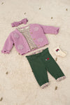 Meisjes Longsleeve AOP - Afternoon Tea van Feetje in de kleur Creme in maat 86.