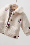 Meisjes Longsleeve AOP - Afternoon Tea van Feetje in de kleur Creme in maat 86.