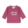 Meisjes Longsleeve rib - Afternoon Tea van Feetje in de kleur Berry in maat 86.