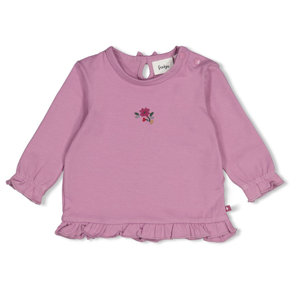 Feetje Longsleeve ruches - Afternoon Tea