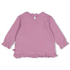 Meisjes Longsleeve ruches - Afternoon Tea van Feetje in de kleur Lila in maat 86.