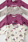 Meisjes Sweater ruches relaxed fit - Afternoon Tea van Feetje in de kleur Berry in maat 86.