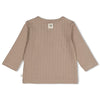 Jongens Longsleeve rib - Wiggle and Waddle van Feetje in de kleur Grijs in maat 92.