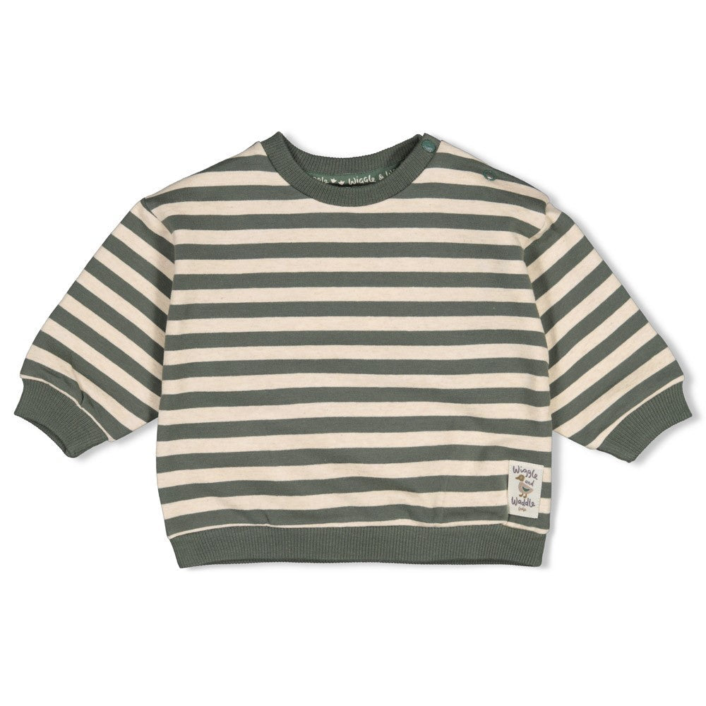 Feetje Sweater streep oversized - Wiggle and Waddle