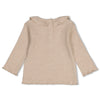 Meisjes Longsleeve rib - Dress to Impress van Feetje in de kleur Taupe melange in maat 92.