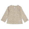 Meisjes Longsleeve AOP - Dress to Impress van Feetje in de kleur Offwhite melange in maat 92.