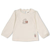 Meisjes Longsleeve - Dress to Impress van Feetje in de kleur Offwhite in maat 92.