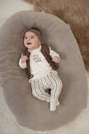 Meisjes Longsleeve ruches - My Little Love van Feetje in de kleur Offwhite in maat 86.