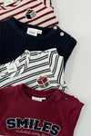 Jongens Longsleeve streep wafelstructuur - Built for Fun van Feetje in de kleur Marine in maat 92.