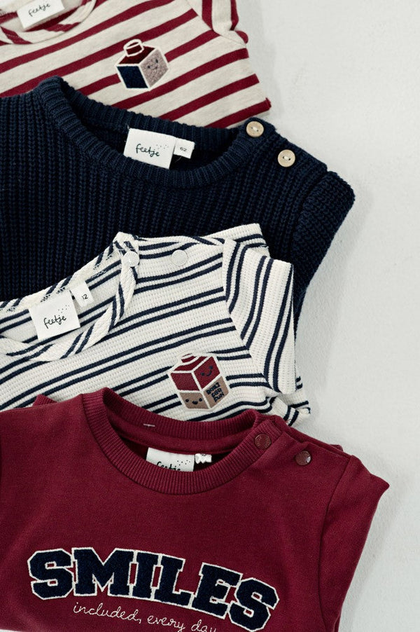 Feetje Longsleeve streep wafelstructuur - Built for Fun