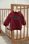 Jongens Sweater - Built for Fun van Feetje in de kleur Bordeaux in maat 92.