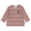 Jongens Longsleeve streep - Built for Fun van Feetje in de kleur Bordeaux in maat 92.