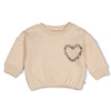 Meisjes Sweater boxy oversized - Lucky Bloombird van Feetje in de kleur Offwhite in maat 92.