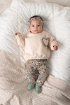 Meisjes Sweater boxy oversized - Lucky Bloombird van Feetje in de kleur Offwhite in maat 92.