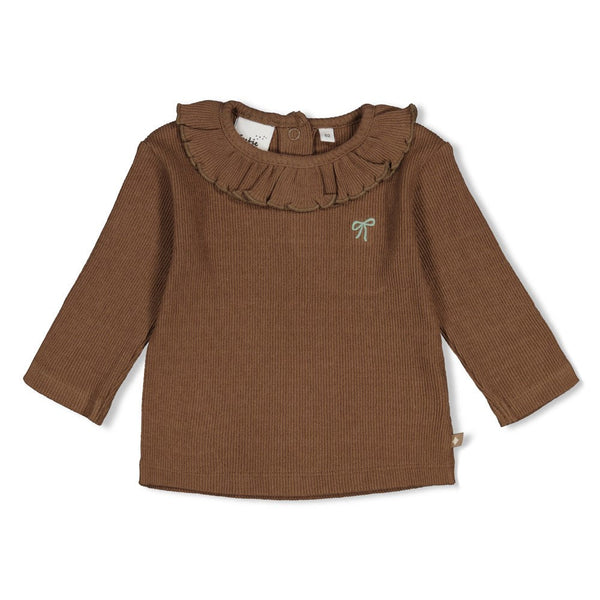 Feetje Longsleeve pointelle rib - Lucky Bloombird