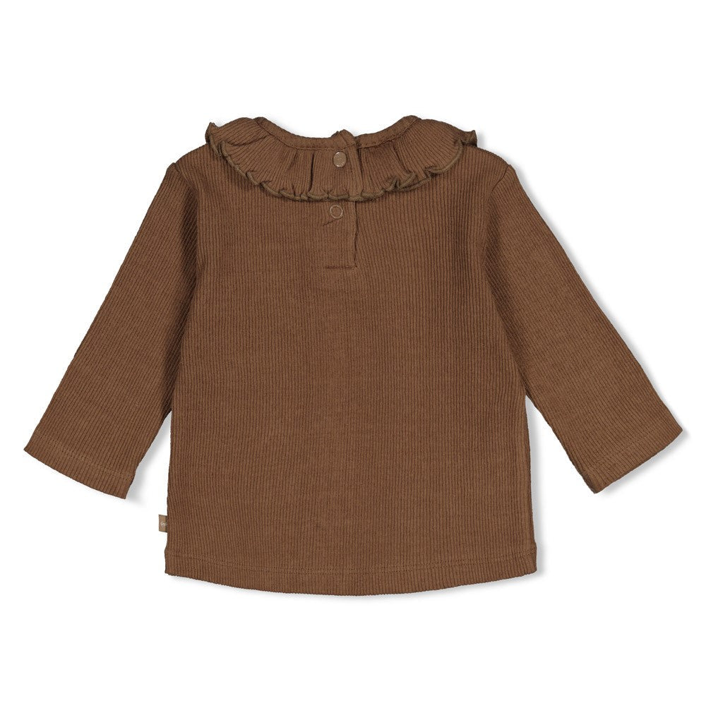 Feetje Longsleeve pointelle rib - Lucky Bloombird