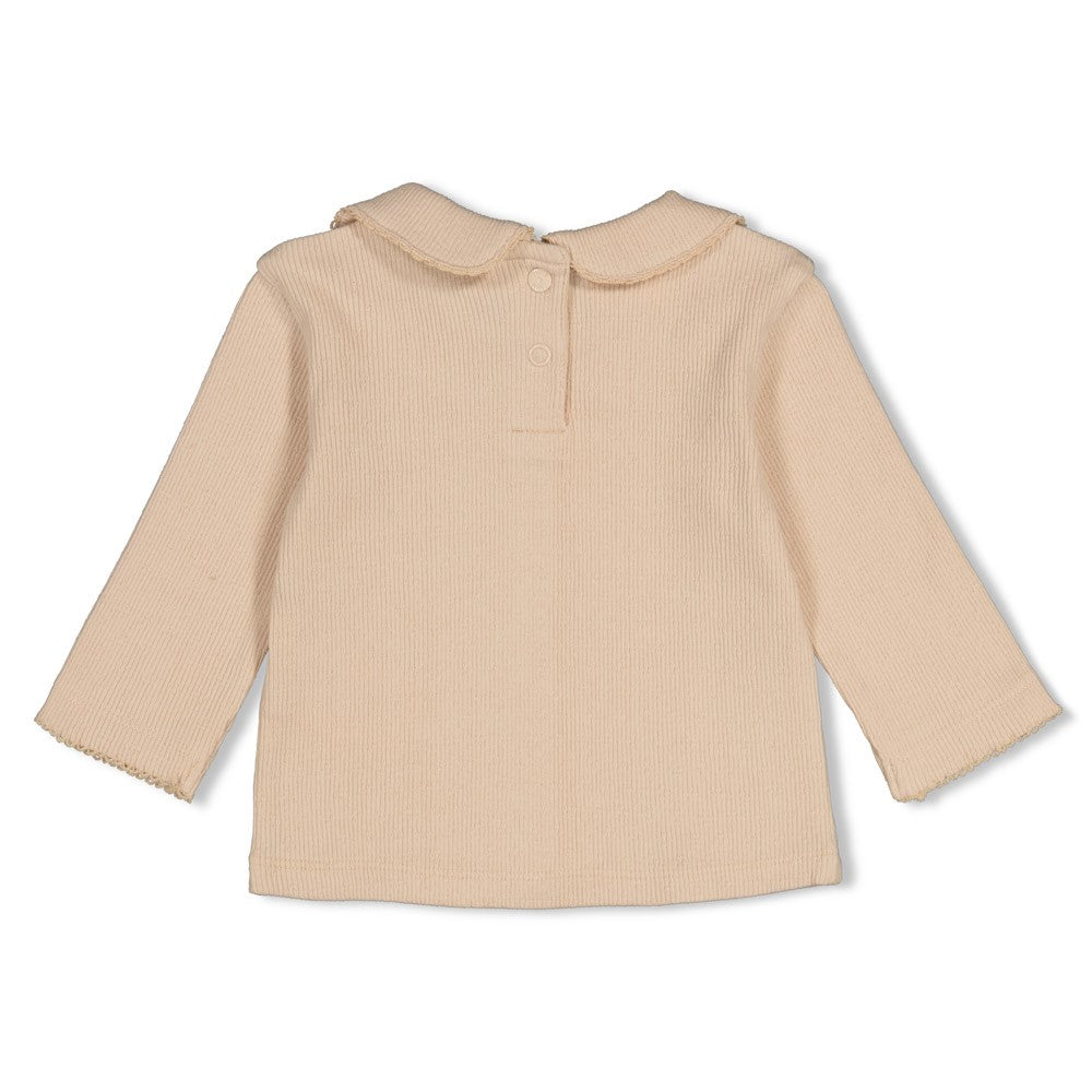 Feetje Longsleeve pointelle rib - Lucky Bloombird