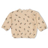 Meisjes Sweater velours rib met borduursels - Lucky Bloombird van Feetje in de kleur Offwhite in maat 92.