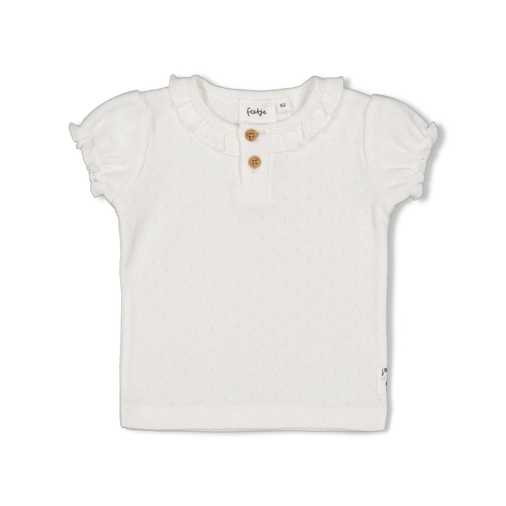 Meisjes T-shirt - Pretty Paisley van Feetje in de kleur Offwhite in maat 86.