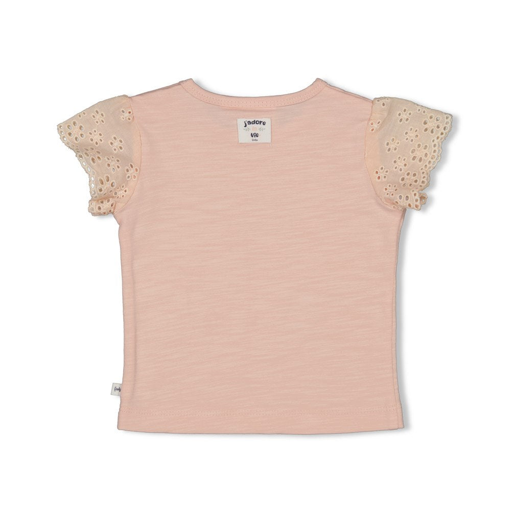 Meisjes T-shirt - Pretty Paisley van Feetje in de kleur Roze in maat 86.