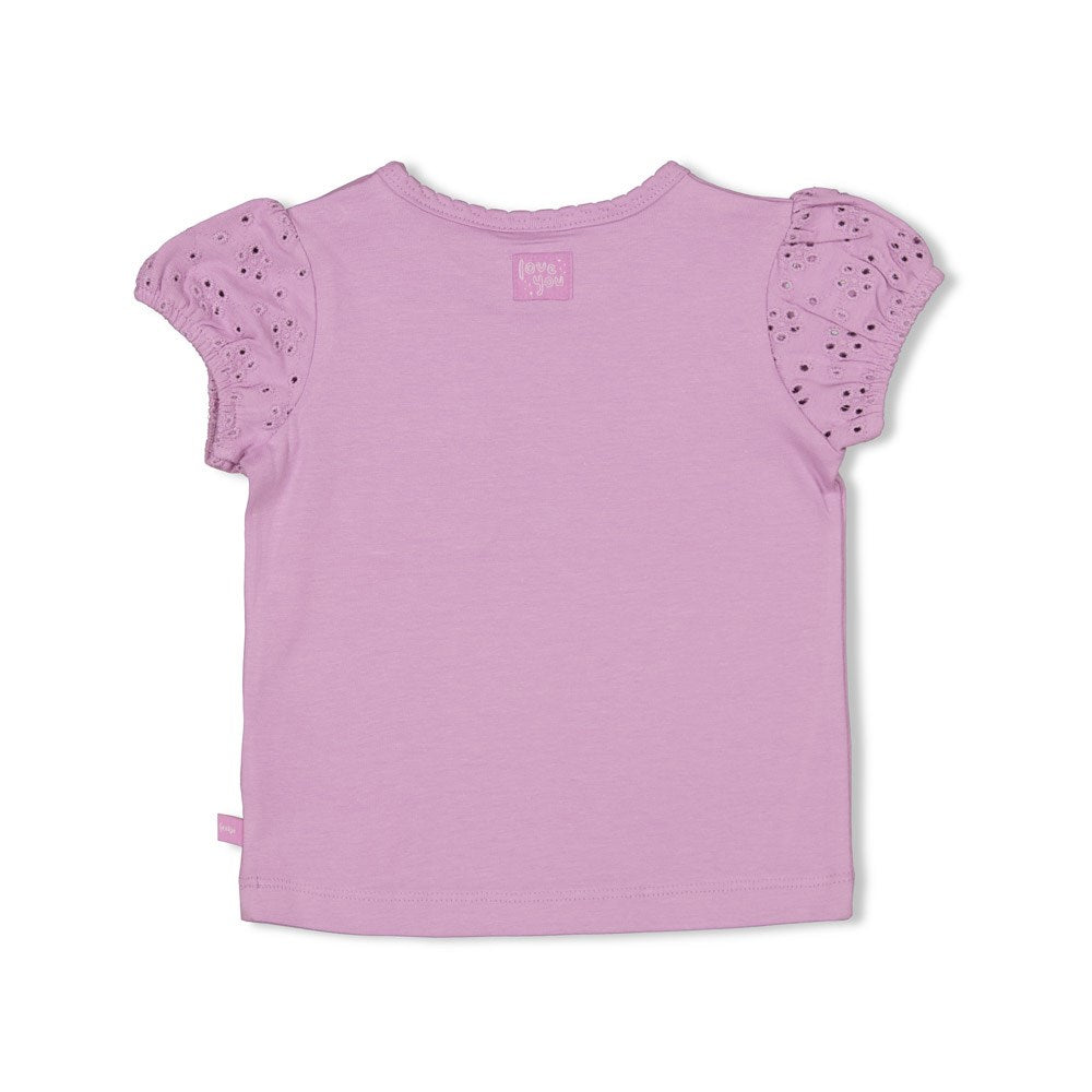 Meisjes T-shirt - Splash van Feetje in de kleur Violet in maat 86.