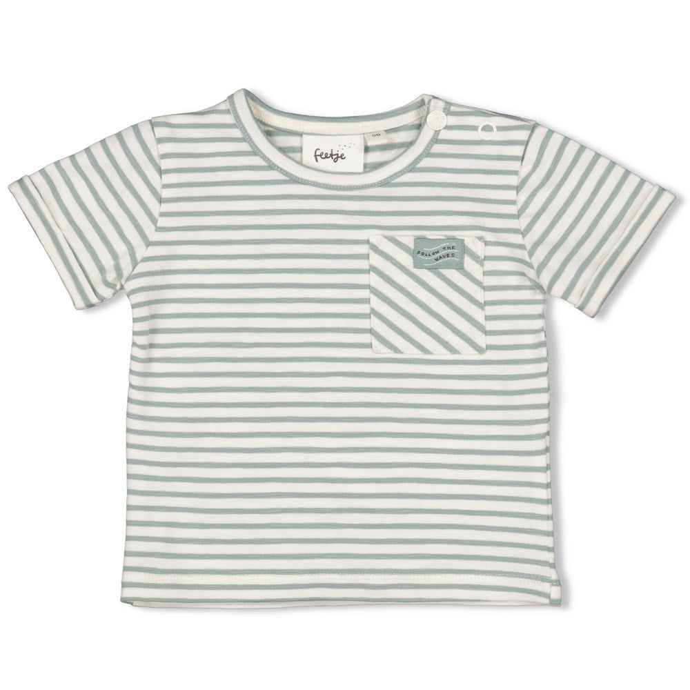 Feetje T-shirt streep - Turtelly Cool