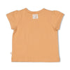 s T-shirt - Flower Field van Feetje in de kleur Abrikoos in maat 86.