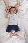 s T-shirt AOP - Rock My Boat van Feetje in de kleur Offwhite in maat 86.