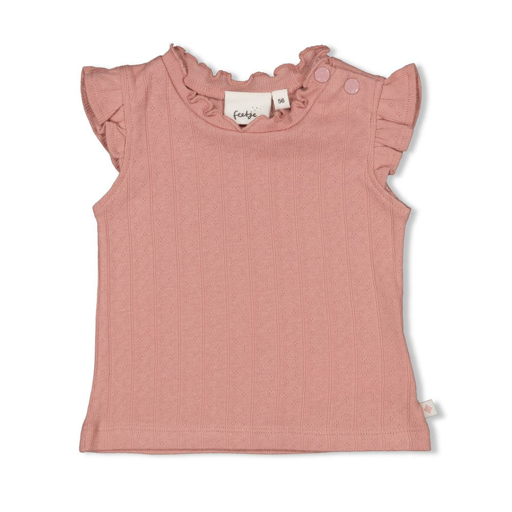 Feetje T-shirt pointelle rib - Starfish Wishes