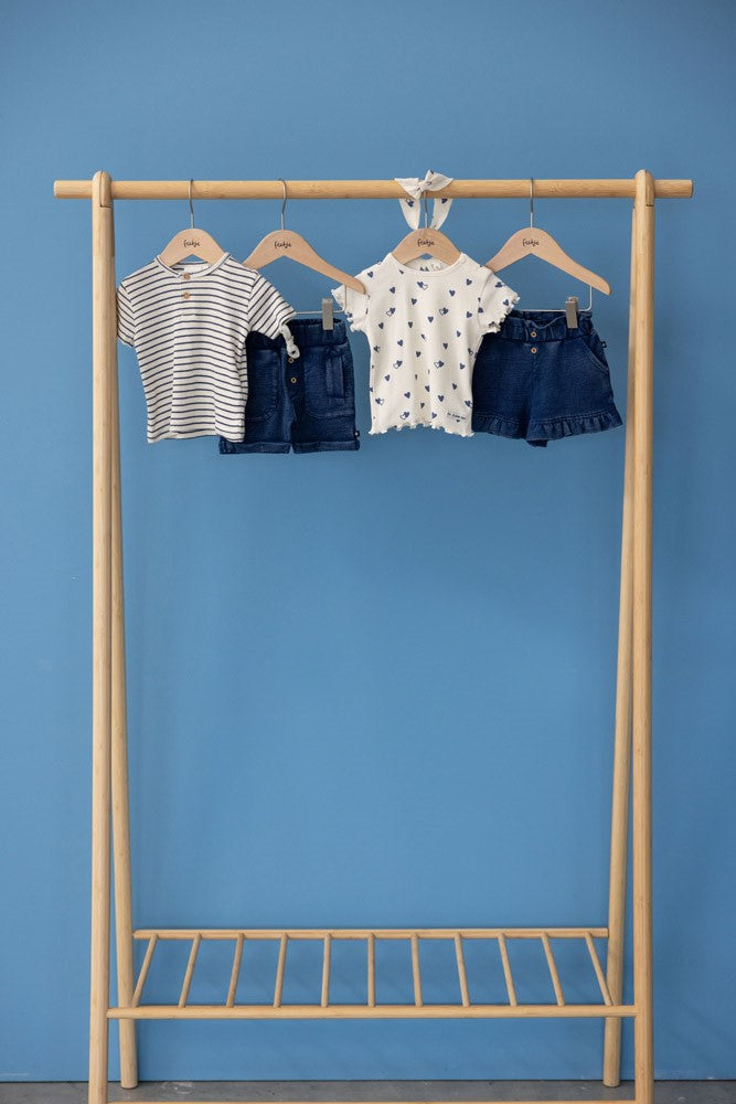 s Short - Summer Denims van Feetje in de kleur Indigo in maat 86.