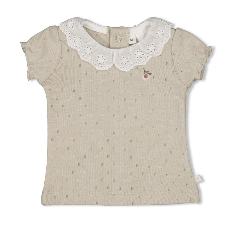 s T-shirt - Blossom van Feetje in de kleur Mint in maat 86.