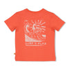 s T-shirt - Happy Rio van Feetje in de kleur Koraal in maat 86.