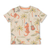 s T-shirt AOP - Happy Rio van Feetje in de kleur Kit in maat 86.