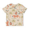 s T-shirt AOP - Happy Rio van Feetje in de kleur Kit in maat 86.