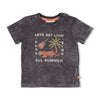 s T-shirt - Happy Rio van Feetje in de kleur Antraciet in maat 86.