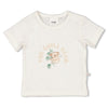 s T-shirt - The Chill Club van Feetje in de kleur Offwhite in maat 86.
