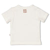 s T-shirt - The Chill Club van Feetje in de kleur Offwhite in maat 86.