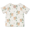 s T-shirt AOP - The Chill Club van Feetje in de kleur Offwhite in maat 86.